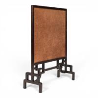 An Anglo-Japanese Fire Screen with Embossed Leather Designs by E. W. Godwin - Thumbnail 5