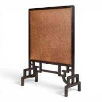 An Anglo-Japanese Fire Screen with Embossed Leather Designs by E. W. Godwin - Thumbnail 7