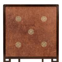An Anglo-Japanese Fire Screen with Embossed Leather Designs by E. W. Godwin - Thumbnail 9