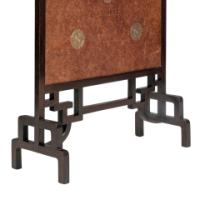 An Anglo-Japanese Fire Screen with Embossed Leather Designs by E. W. Godwin - Thumbnail 13