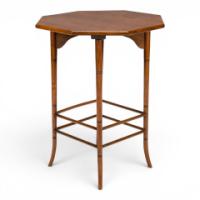 E. W. Godwin Attributed Aesthetic Movement Walnut Octagonal Side Table - Thumbnail 2