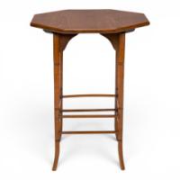 E. W. Godwin Attributed Aesthetic Movement Walnut Octagonal Side Table - Thumbnail 3