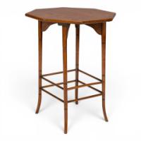 E. W. Godwin Attributed Aesthetic Movement Walnut Octagonal Side Table - Thumbnail 7
