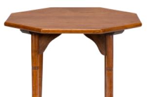E. W. Godwin Attributed Aesthetic Movement Walnut Octagonal Side Table - Thumbnail 9