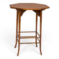 E. W. Godwin Attributed Aesthetic Movement Walnut Octagonal Side Table - Thumbnail 14