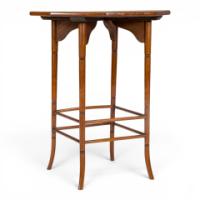 E. W. Godwin Attributed Aesthetic Movement Walnut Octagonal Side Table - Thumbnail 13