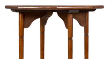 E. W. Godwin Attributed Aesthetic Movement Walnut Octagonal Side Table - Thumbnail 11