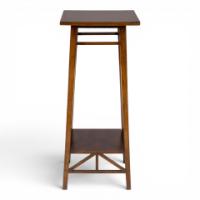 E. W. Godwin for William Watt, Attributed. Walnut Plant Stand with Angular Supports - Thumbnail 3