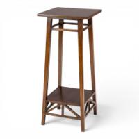E. W. Godwin for William Watt, Attributed. Walnut Plant Stand with Angular Supports - Thumbnail 1