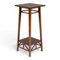 E. W. Godwin for William Watt, Attributed. Walnut Plant Stand with Angular Supports - Thumbnail 2