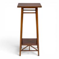 E. W. Godwin for William Watt, Attributed. Walnut Plant Stand with Angular Supports - Thumbnail 5