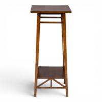 E. W. Godwin for William Watt, Attributed. Walnut Plant Stand with Angular Supports - Thumbnail 7