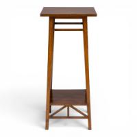 E. W. Godwin for William Watt, Attributed. Walnut Plant Stand with Angular Supports - Thumbnail 9