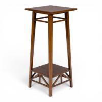 E. W. Godwin for William Watt, Attributed. Walnut Plant Stand with Angular Supports - Thumbnail 6