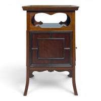 E. W. Godwin Style. Anglo-Japanese Walnut Music Cabinet with Cloud Aprons - Thumbnail 6