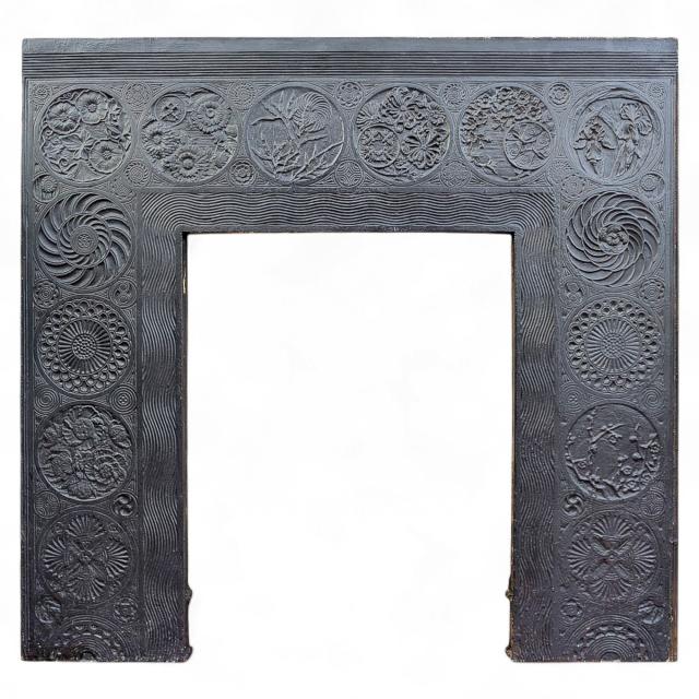 Thomas Jeckyll for Barnard Bishop & Barnard. Rare Aesthetic Cast Iron Insert