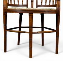 E. W. Godwin Attributed, Made by Gillows, Aesthetic Walnut Armchair - Thumbnail 18