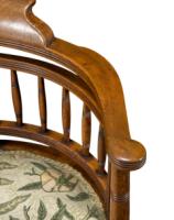 E. W. Godwin Attributed, Made by Gillows, Aesthetic Walnut Armchair - Thumbnail 10