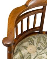 E. W. Godwin Attributed, Made by Gillows, Aesthetic Walnut Armchair - Thumbnail 12