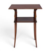 E. W. Godwin Attributed, Probably Made by William Watt, Walnut Two Tier Table - Thumbnail 2