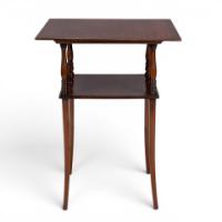 E. W. Godwin Attributed, Probably Made by William Watt, Walnut Two Tier Table - Thumbnail 4