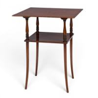 E. W. Godwin Attributed, Probably Made by William Watt, Walnut Two Tier Table - Thumbnail 6