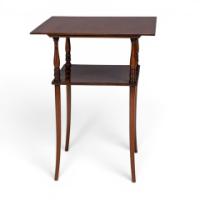 E. W. Godwin Attributed, Probably Made by William Watt, Walnut Two Tier Table - Thumbnail 7