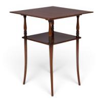E. W. Godwin Attributed, Probably Made by William Watt, Walnut Two Tier Table - Thumbnail 8