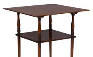 E. W. Godwin Attributed, Probably Made by William Watt, Walnut Two Tier Table - Thumbnail 10