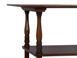 E. W. Godwin Attributed, Probably Made by William Watt, Walnut Two Tier Table - Thumbnail 12