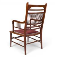 E. W. Godwin for William Watt, Anglo-Japanese Walnut Armchair with Spindle Back - Thumbnail 5