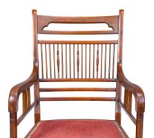 E. W. Godwin for William Watt, Anglo-Japanese Walnut Armchair with Spindle Back - Thumbnail 9