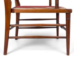 E. W. Godwin for William Watt, Anglo-Japanese Walnut Armchair with Spindle Back - Thumbnail 16
