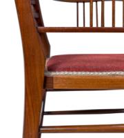E. W. Godwin for William Watt, Anglo-Japanese Walnut Armchair with Spindle Back - Thumbnail 17