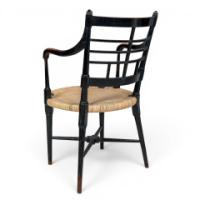 E. W. Godwin for William Watt, Old English Ebonised Beech and Cane Armchair - Thumbnail 5