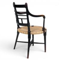 E. W. Godwin for William Watt, Old English Ebonised Beech and Cane Armchair - Thumbnail 7