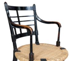 E. W. Godwin for William Watt, Old English Ebonised Beech and Cane Armchair - Thumbnail 10