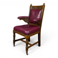 E. W. Godwin, Made by William Watt, Aesthetic Movement Oak Armchair - Thumbnail 2