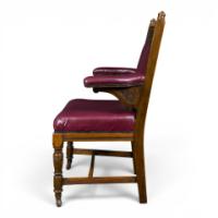 E. W. Godwin, Made by William Watt, Aesthetic Movement Oak Armchair - Thumbnail 4