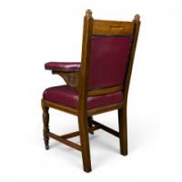 E. W. Godwin, Made by William Watt, Aesthetic Movement Oak Armchair - Thumbnail 6