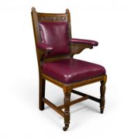 E. W. Godwin, Made by William Watt, Aesthetic Movement Oak Armchair - Thumbnail 10