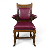 E. W. Godwin, Made by William Watt, Aesthetic Movement Oak Armchair - Thumbnail 18