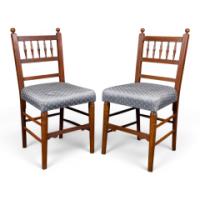 Philip Webb for Morris and Co Attributed, Pair of Sussex Beech Side Chairs