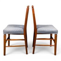 Philip Webb for Morris and Co Attributed, Pair of Sussex Beech Side Chairs - Thumbnail 5