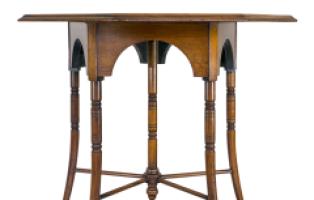 E. W. Godwin, Made by William Watt, Aesthetic Octagonal Five Legged Table - Thumbnail 8