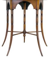 E. W. Godwin, Made by William Watt, Aesthetic Octagonal Five Legged Table - Thumbnail 9