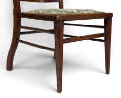 E. W. Godwin Attributed, Aesthetic Walnut Side Chair with Horizontal Back Rails - Thumbnail 13