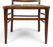 E. W. Godwin Attributed, Aesthetic Walnut Side Chair with Horizontal Back Rails - Thumbnail 14