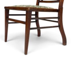 E. W. Godwin Attributed, Aesthetic Walnut Side Chair with Horizontal Back Rails - Thumbnail 15