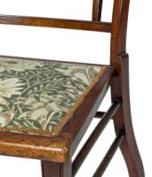 E. W. Godwin Attributed, Aesthetic Walnut Side Chair with Horizontal Back Rails - Thumbnail 11